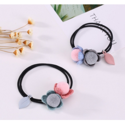 Warm design flower elastic hair decorations wholesale good quality hair bands C-hb349
